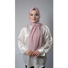 Hürrem Bone Gül Kurusu Desenli Şal Şifon Kumaş Kareli Çizgili 202107_18