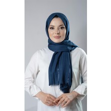 Hürrem Bone Petrol Mavisi Çizgili Şal Viskon Kumaş Bursa Dolama 202110_17