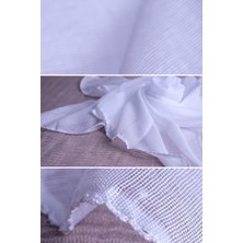 Hürrem Bone Beyaz 90 x 90 cm Iç Tülbent Pamuklu 1007B_42