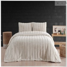Merinos Luxe Yatak Örtüsü Çiftlişilik Bej