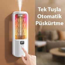 Polham 50ml Şarjlı Otomatik Koku Makinası, Işıklı Hız Ayarlı Taşınabilir Araç, Ev, Ofis Kokusu, Ferahlatıcı Koku