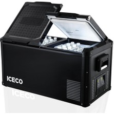 Iceco 75 Litre Çift Bölmeli Kompresörlü Oto Buzdolabı/dondurucu 12/24VOLT 220VOLT