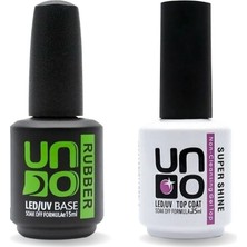 Anil Professional Cosmetics Uno 2'li Set ( Rubber Base Coat, Top Coat) 15 ml