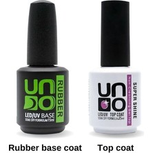 Anil Professional Cosmetics Uno 2'li Set ( Rubber Base Coat, Top Coat) 15 ml