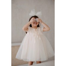 İlo + Friends Isabella Beyaz Tüllü Parti Elbisesi