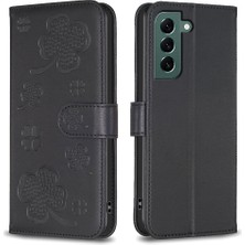 Cool-M Case Samsung Galaxy S23 Fe Yonca Desen Deri Telefon Kılıfı (Yurt Dışından)