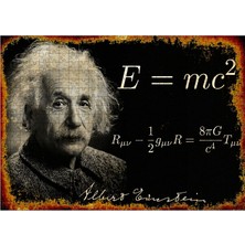 Tablomega Ahşap Mdf Puzzle Yapboz Albert Einstein E=mc2 500 Parça 50*70 cm