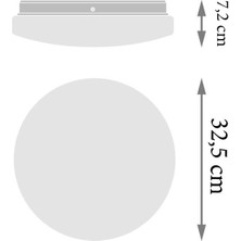 Ledvance 24W LED Plafonyer 3000K Sarı Işık Tavan Balkon Banyo Lambası