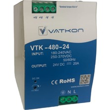 Vatkon VTK-480-24 / 24V, 20A Güç Kaynağı