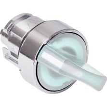 Schneider Electric ZB4BK1213 Beyaz Işıklı Mandal Buton Başlığı Ø22 2 Konumlu Sabit