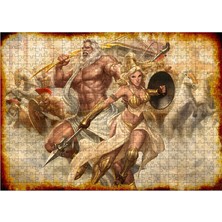 Ahşap Mdf Puzzle Yapboz Antik Yunan Savaşı 500 Parça 50*70 cm