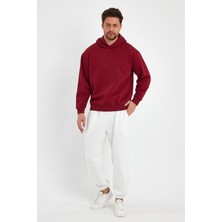 Kef Clothing Bordo Hoodie, Oversize Sweatshirt, Erkek Hoodie