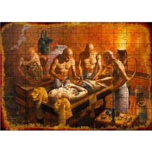 Ahşap Mdf Puzzle Yapboz Mumyalama 120 Parça 25*35 cm