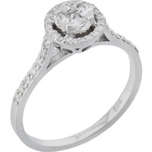 İryum Markiz Pırlanta Taşlı Tasarım Yüzük - 0.51 Karat