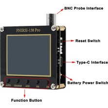 Zining Shop Bir Stil FNIRSI-138 Pro 80KHZ Dijital El Tipi Osiloskop 2.5msakhz Analog Bant Genişliği (Yurt Dışından)