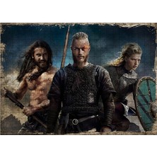 Tablomega Ahşap Mdf Puzzle Yapboz Vikingler 500 Parça 50*70 cm