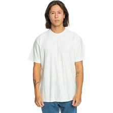 Quiksilver Slub Roundneck Erkek Beyaz Tshirt EQYKT04337-WBK0