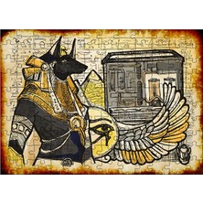 Tablomega Ahşap Mdf Puzzle Yapboz Anubis Ra 120 Parça 25*35 cm