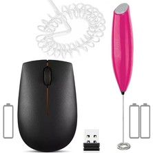 Lenovo 400 Kablosuz Mouse + Kahve Köpürtücü Çırpıcı