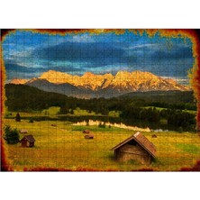 Tablomega Ahşap Mdf Puzzle Yapboz Köy Manzarası 500 Parça 50*70 cm