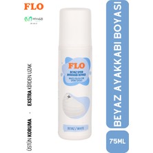 Flo Beyaz Ayakkabı Boyası 75 ml / Beyaz Spor Ayakkabı Boyası/  Beyaz Deri Ayakkabı Taban Boya