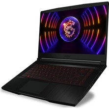 Msı Thın GF63 12VE-082XTRM1 Intel Core I5 12450H 32GB 512GB SSD RTX4050 Windows 10 Pro 15.6" Fhd 144Hz Taşınabilir Bilgisayar