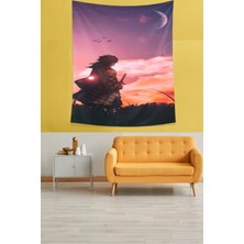 Pelangi Tomioka Giyuu Anime Leke Tutmaz Kumaş Duvar Örtüsü Duvar Halısı Tapestry