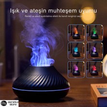Aromaterapi Hava Nemlendirici Uçucu Yağ Difüzörü Ultrasonik Soğuk Buhar Makinesi 130 ml