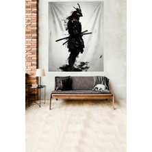 Pelangi Zırhlı Savaşçı Şovalye  Leke Tutmaz Kadife Kumaş Duvar Örtüsü Duvar Halısı Tapestry