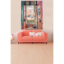 Pelangi Batik Suluboya Manzara Resmi Leke Tutmaz Kadife Kumaş Duvar Örtüsü Duvar Halısı Tapestry