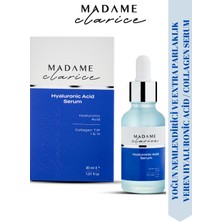 Madame Clarice Yoğun Nemlendirici Bakım Serumu Tüm Cilt Tipleri İçin Hyaluronic Acid Collagen Serum