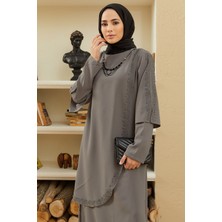 Vavinor Hürrem Büyük Beden Abiye - Gri