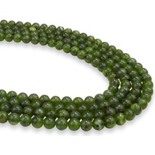 Dünya Doğal Taş 8 mm Kanada Yeşim Taşı Dizi Aa