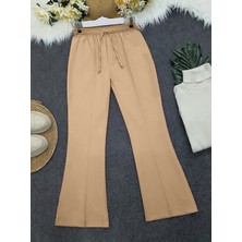 White Lily Boutique Beli Lastikli Ispanyol Paça Pantolon