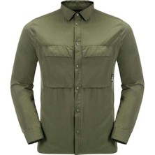 Jack Wolfskin Atacama LS Shirt Erkek Gömlek 1403672-4129 Greenwood