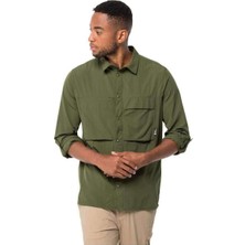 Jack Wolfskin Atacama LS Shirt Erkek Gömlek 1403672-4129 Greenwood