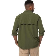 Jack Wolfskin Atacama LS Shirt Erkek Gömlek 1403672-4129 Greenwood