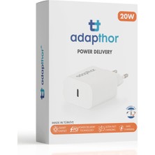 Adapthor 20W 5V3A/ 9V 2.22A/ 9V 1.67A Pd Adaptör ( Kutulu ) Beyaz