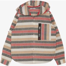 Jacklions Erkek Çocuk Gömlek Kapüşonlu Cep Kısmı Fermuarlı 5-14YAŞ, Karışık Renk