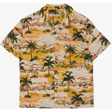 Jacklions Erkek Çocuk Gömlek Doğa Temalı Palmiye Desenli 10-14 Yaş, Karışık Renk