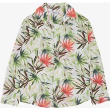 Jacklions Erkek Çocuk Gömlek Çiçek Desenli Düğmeli 5-9 Yaş, Karışık Renk