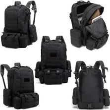 Songli Haki 55L Taktik Sırt Çantası Erkek Askeri Sırt Çantası 4 In 1 Molle Spor Taktik Çanta Açık Yürüyüş Tırmanma Ordu Sırt Çantası Kamp Çantaları (Yurt Dışından)
