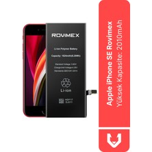 Rovimex Apple iPhone 5SE Yüksek Kapasite  Batarya Pil - 2010 mAh
