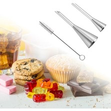 Yaci Shop Resim Stili Olarak 2 Boyutlu Krema Buzlanma G Puf Memesi Uçları Paslanmaz Çelik Cupcake Ponponları Enjeksiyon Rus Şırınga Şekerleme Pasta Aracı (Yurt Dışından)