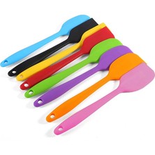 Yaci Shop Mor Tarzı 21CM Pişirme Spatula Silikon Krem Karıştırma Mutfak Hamuru Kazıyıcı Pişirme Pasta Kreması Kepçe (Yurt Dışından)