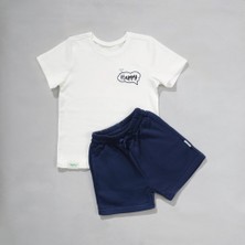 Zuppers 2li Organik Pamuk  T-Shirt Şort Takım( 0-4 Yaş) - Lacivert