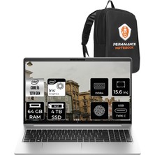 Hp Elitbook 650 G10 Intel Core I5 1335U 64GB 4tb SSD 15.6'' Fhd Fdos Taşınabilir Bilgisayar 8A573EA & Per4 Çanta 8A573EAP350