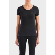 Ea7 Pamuk Karışımlı Slim Fit T Shirt Kadın T Shirt 3DTT44 TJ6SZ 1200