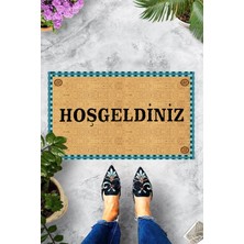 Pelangi Dijital Baskılı Hoşgeldiniz Yazılı Dekoratif Kapı Önü Paspası