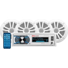 Boss Audio Systems MCK632WB.64 Usb, Aux Girişli Bluetoothlu Hoparlörlü Marin Teyp Seti